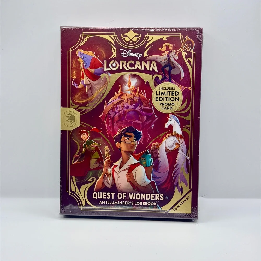 Disney Lorcana D23 Quest of Wonders Illumineers Lorebook Promo Card Sealed